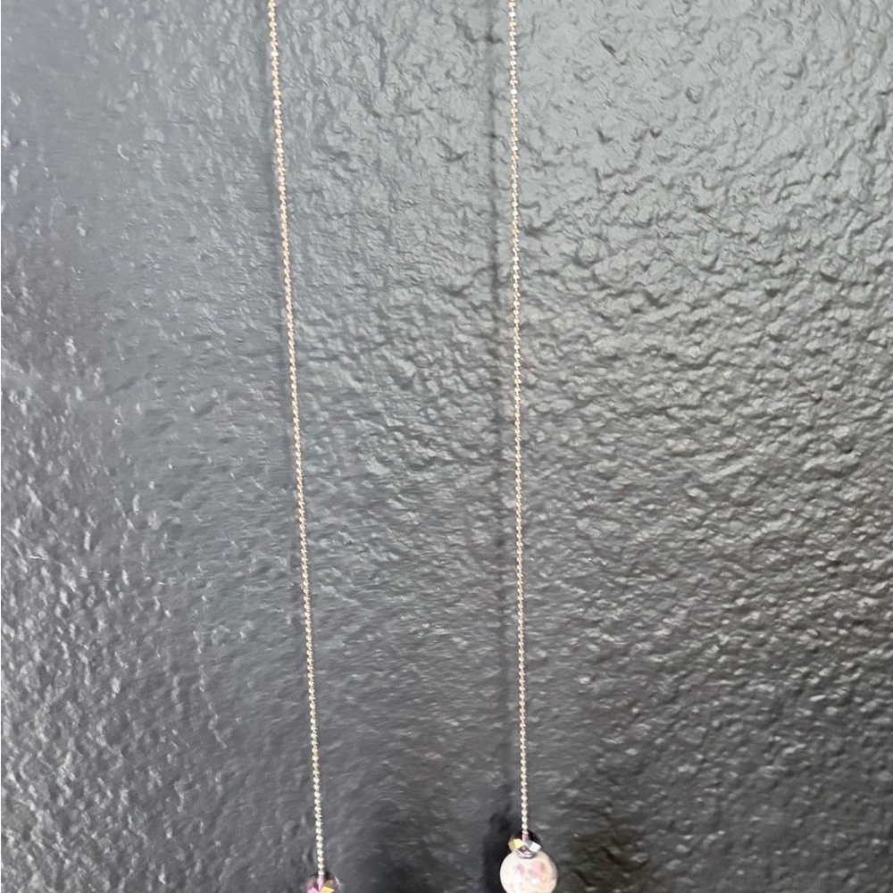 Elegant Beaded Necklace with Purple and Silver Accents - Picture 7 of 10